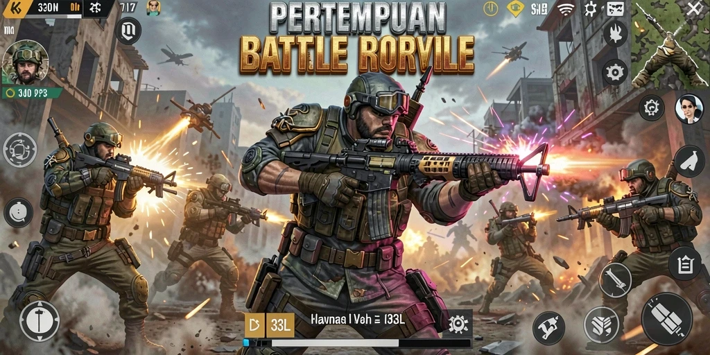 Gameplay seru 33L dalam aksi Battle Royale.