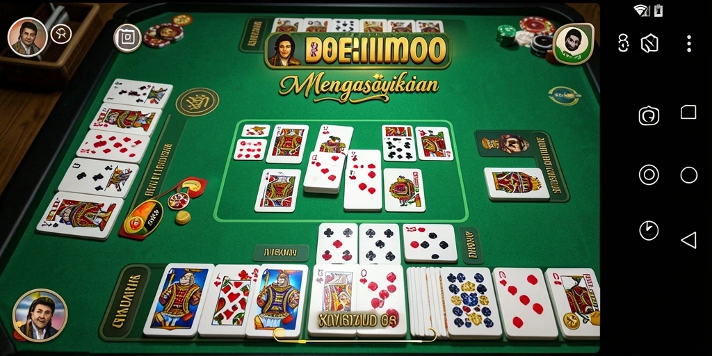 Tampilan gameplay seru dari game Domino 8768.