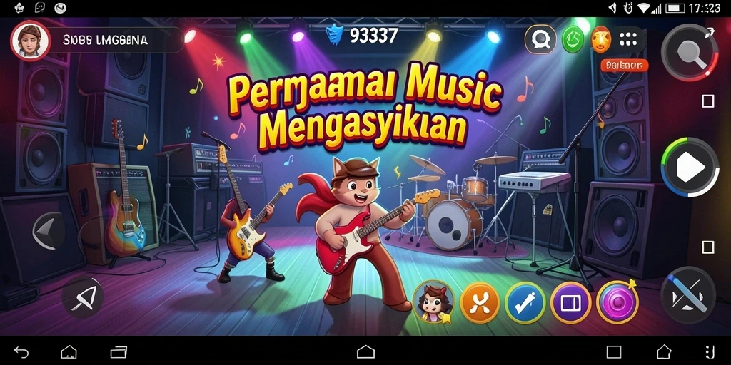 Tampilan gameplay 93337 yang seru dan penuh warna.