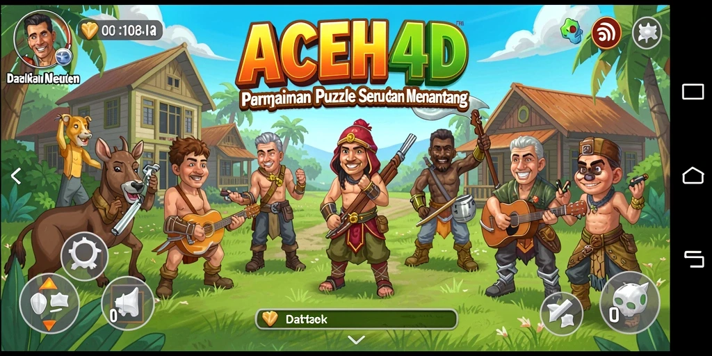 Tampilan gameplay seru dan menantang di ACEH4D.