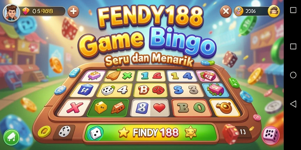 Screenshot FENDY188 menampilkan kegembiraan gameplay Bingo yang seru.