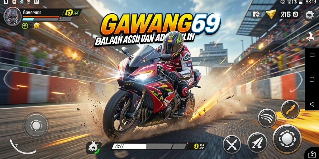 Gameplay seru GAWANG69 dengan balapan motor yang mendebarkan.