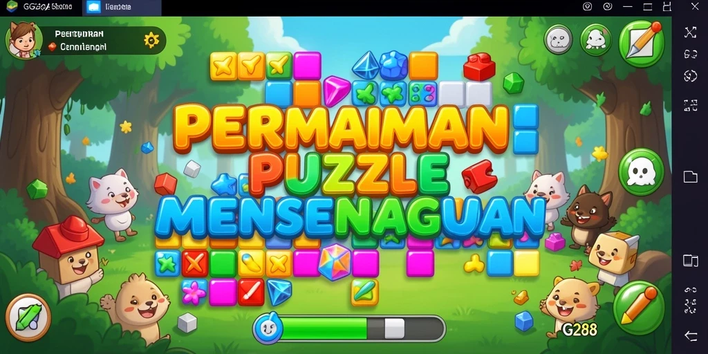 Screenshot gameplay GG288 menunjukkan tantangan Puzzle yang seru dan menarik.