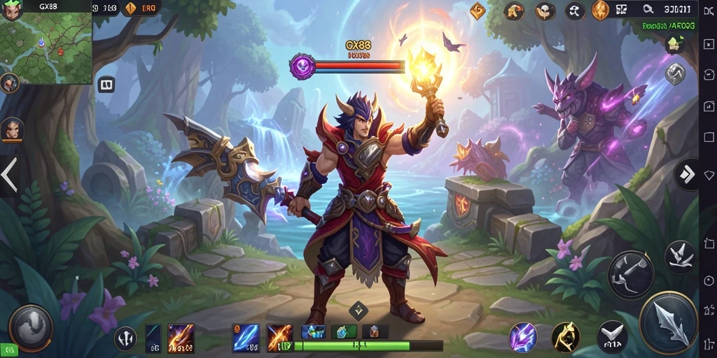 Gameplay GX88 dengan grafis menakjubkan dalam dunia ARPG.