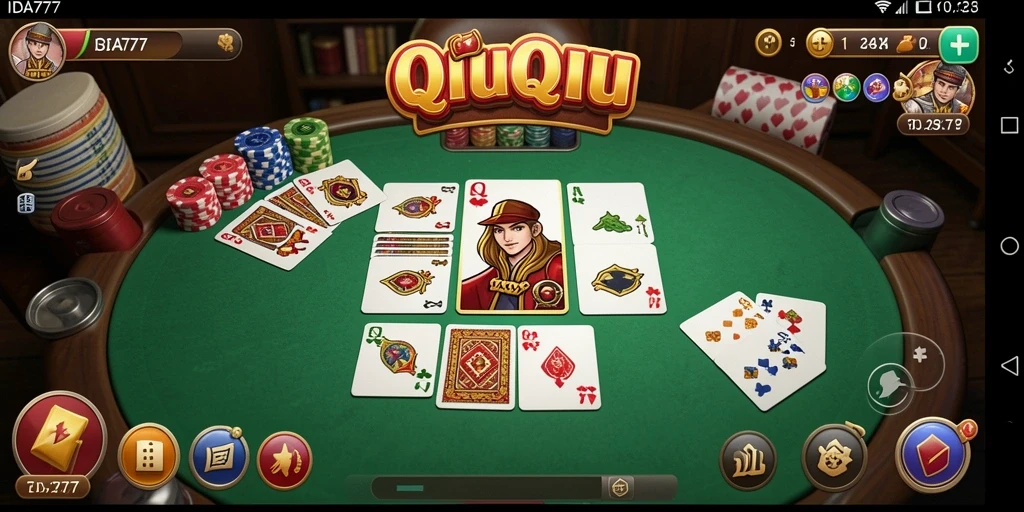 Tampilan gameplay seru di <strong>IDA777</strong> saat bermain QiuQiu.
