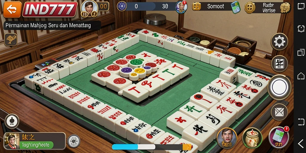 Screenshot menampilkan gameplay Mahjong yang menarik dan penuh strategi.