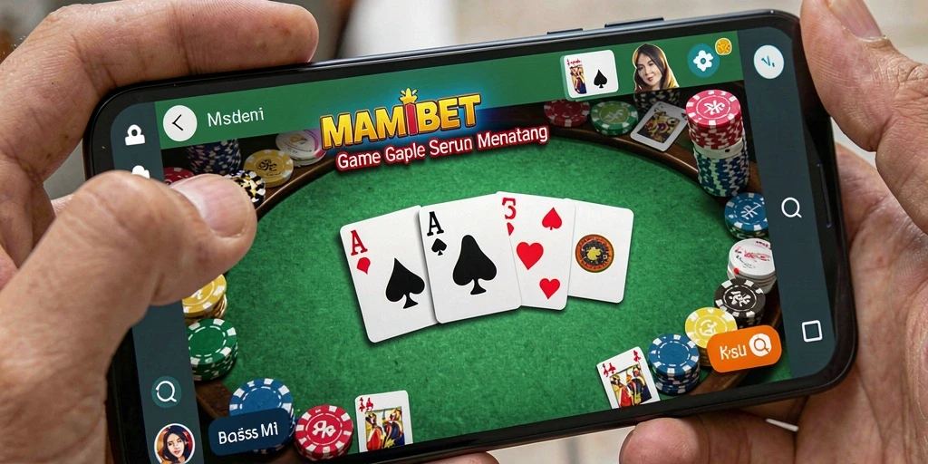 Tampilan utama gameplay Gaple MAMIBET yang seru dan menarik.
