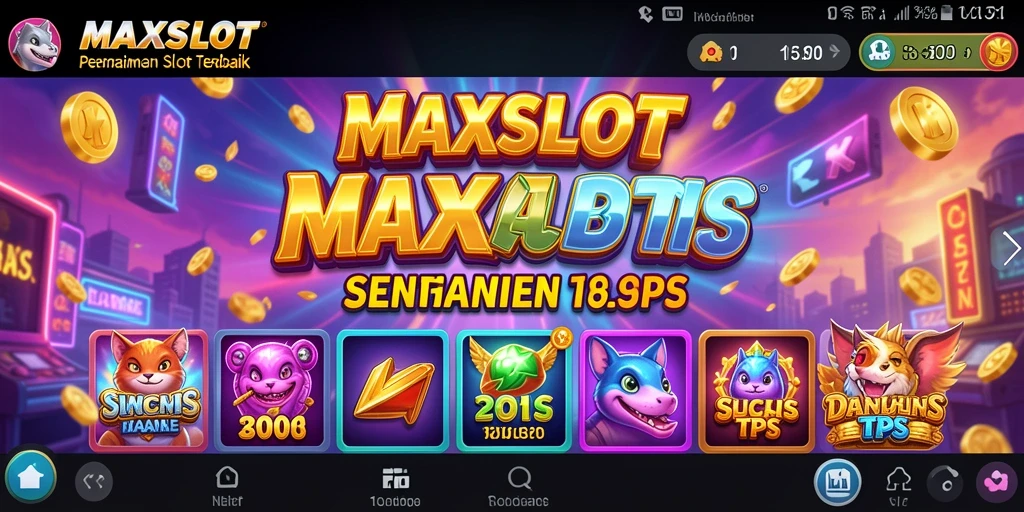 Screenshot gameplay <strong>MAXSLOT</strong> yang menampilkan keseruan permainan slot TPS.