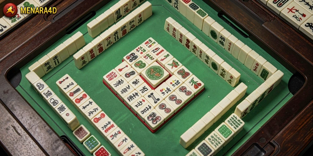 Tampilan menarik dari gameplay Mahjong di MENARA4D.