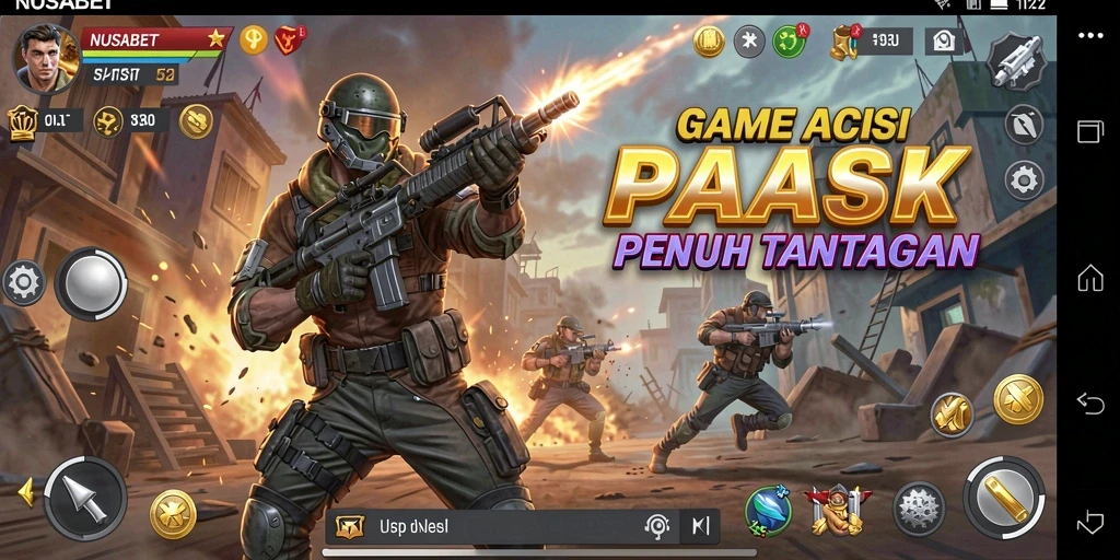Tampilan menyenangkan dari gameplay NUSABET yang penuh aksi.