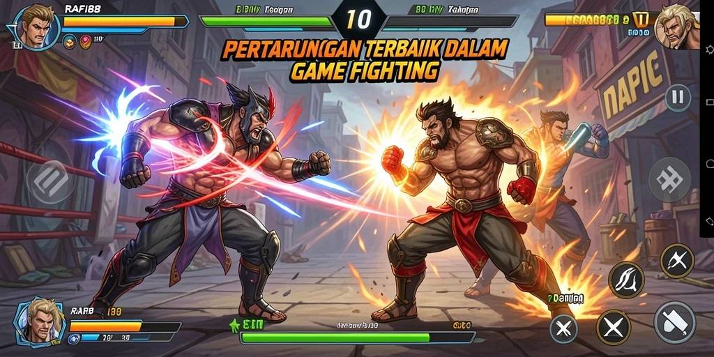 Tampilan gameplay seru dari RAFI88 saat bertarung melawan lawan.