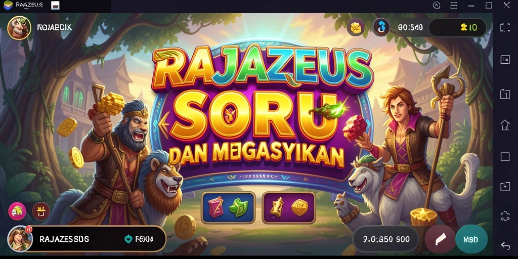 Tampilan menarik dari gameplay RAJAZEUS yang menakjubkan.