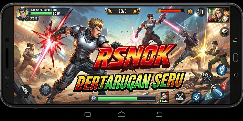 Tampilan gameplay RSNOK yang memukau dan penuh aksi.