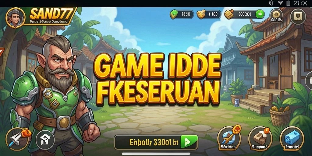 Tampilan gameplay SAND77 yang seru dalam mode Idle.