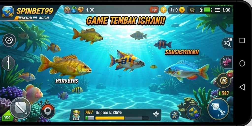 Gameplay seru SPINBET99 dengan ikan-ikan yang beragam.