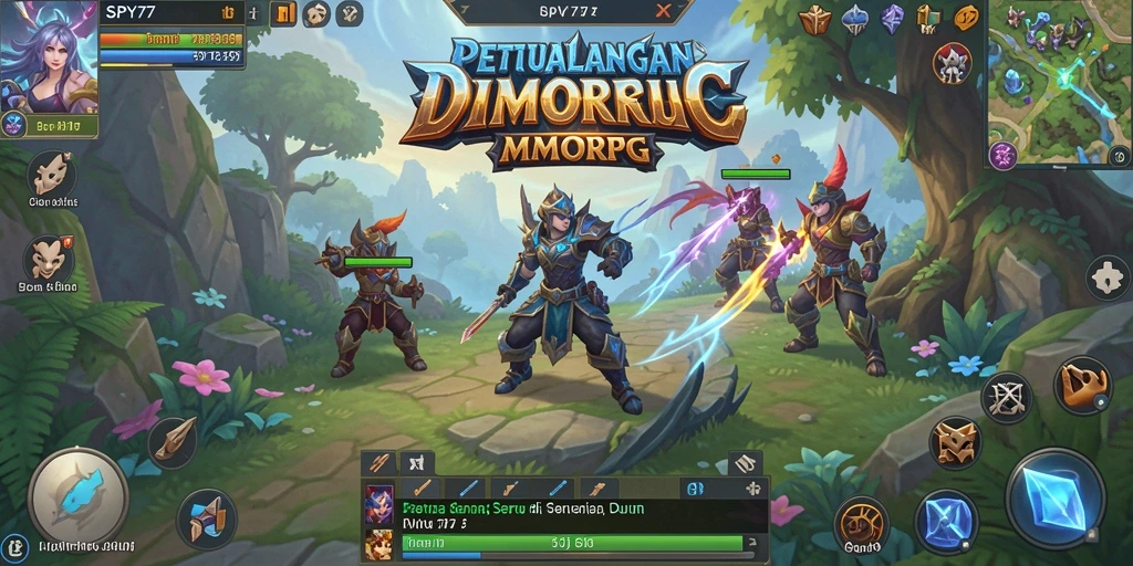 Tampilan gameplay menakjubkan dari SPY77 yang memikat para pemain MMORPG.